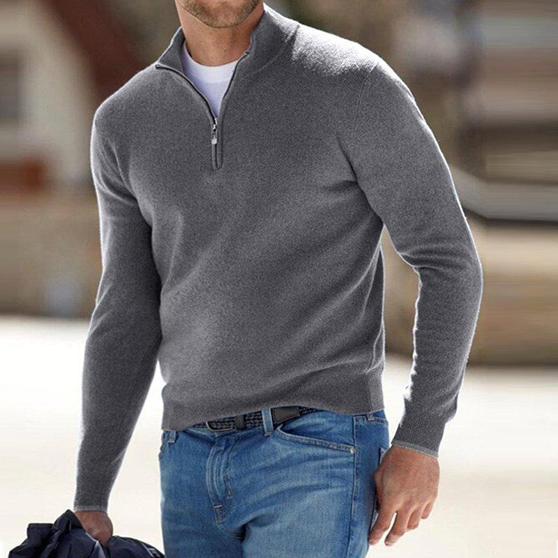 Halfzip Herrenpullover – Stilvoller Komfort mit Reißverschluss