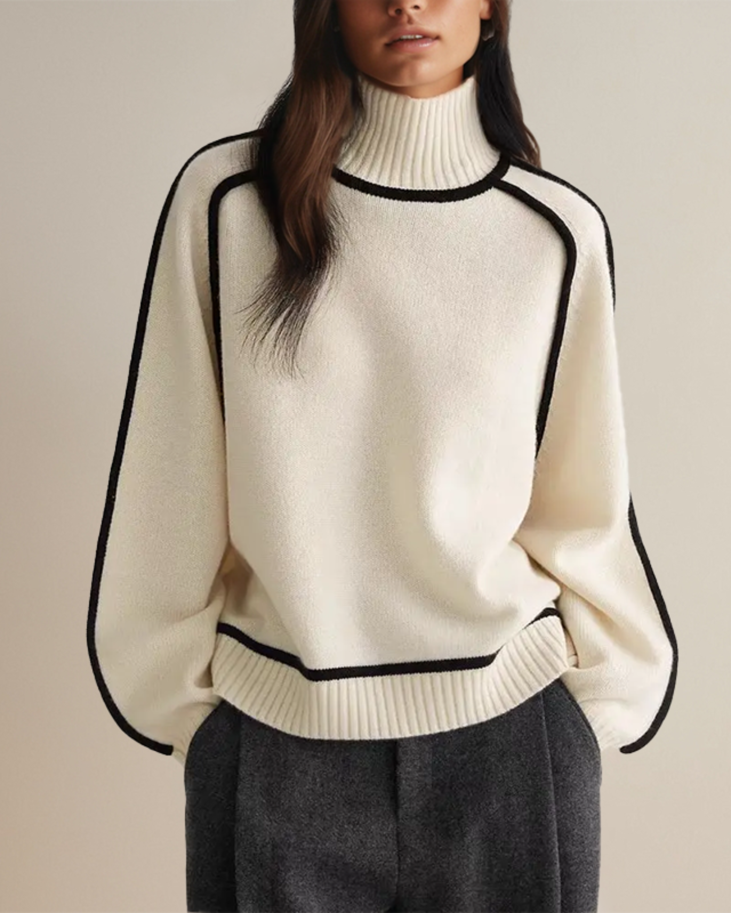 Devako Julia - Pullover med rullekrave