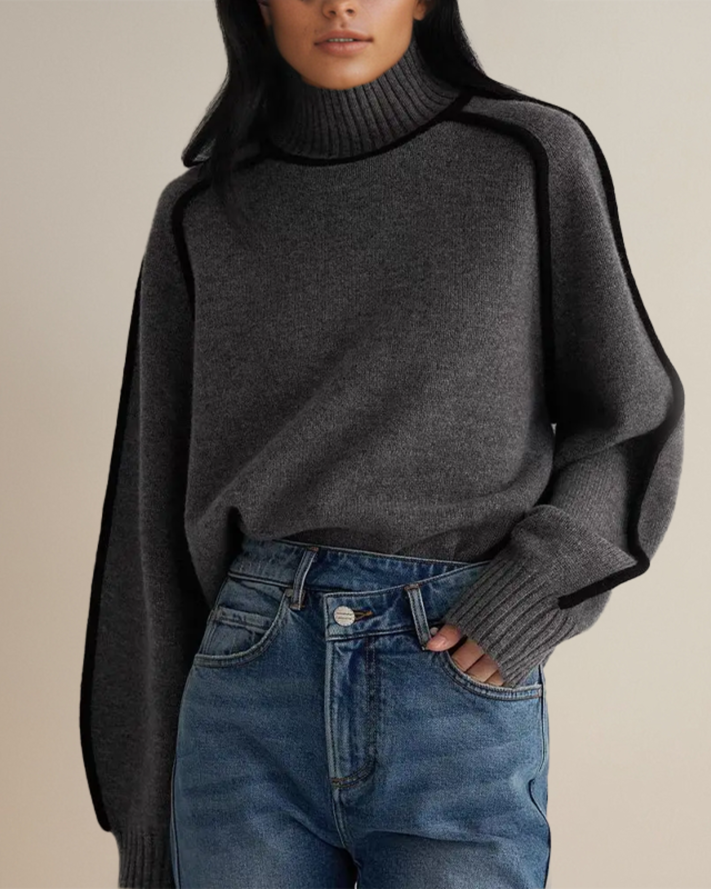 Devako Julia - Pullover med rullekrave