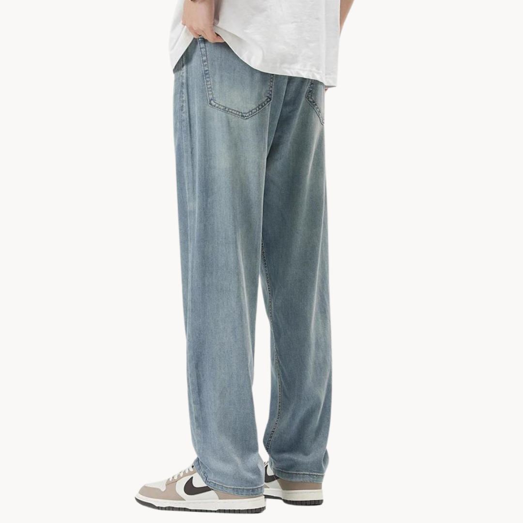 Sommerbukser med lige ben - Let og åndbar - Relaxed Fit