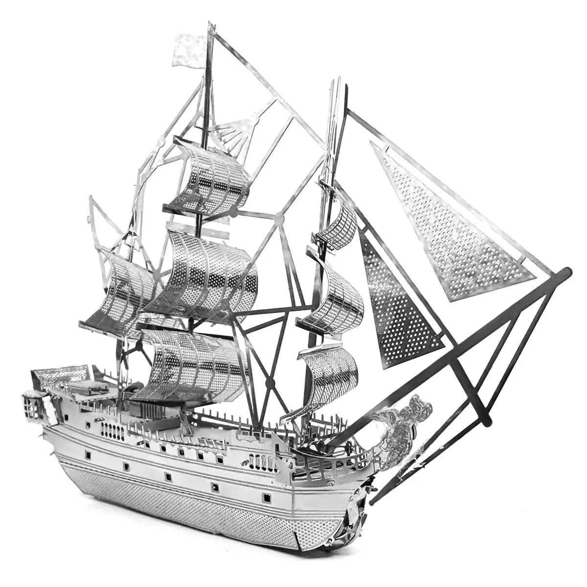 3D metalen puzzelmodel van een piratenschip - DIY lasergesneden speelgoed 1