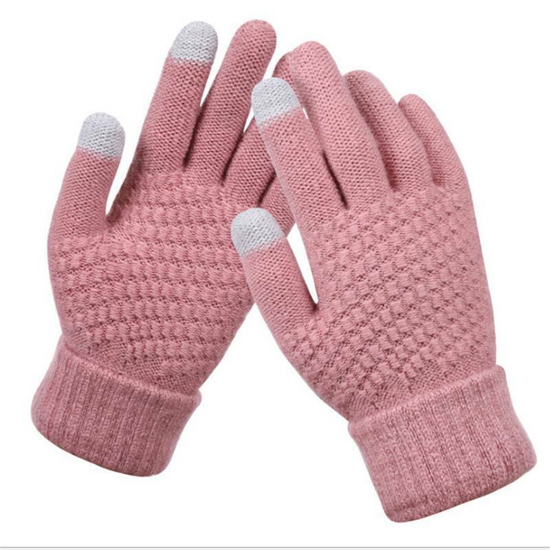 Gestrickte Touchscreen-Handschuhe für Frauen - Amara