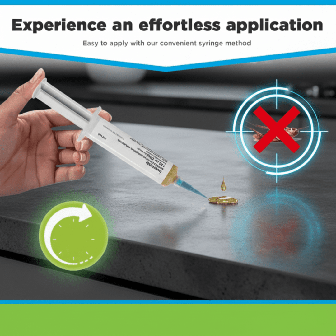 Kakerlaken-Gelköder – Präzise Anwendung mit Langanhaltender Wirkung & Geruchsfreier Formel