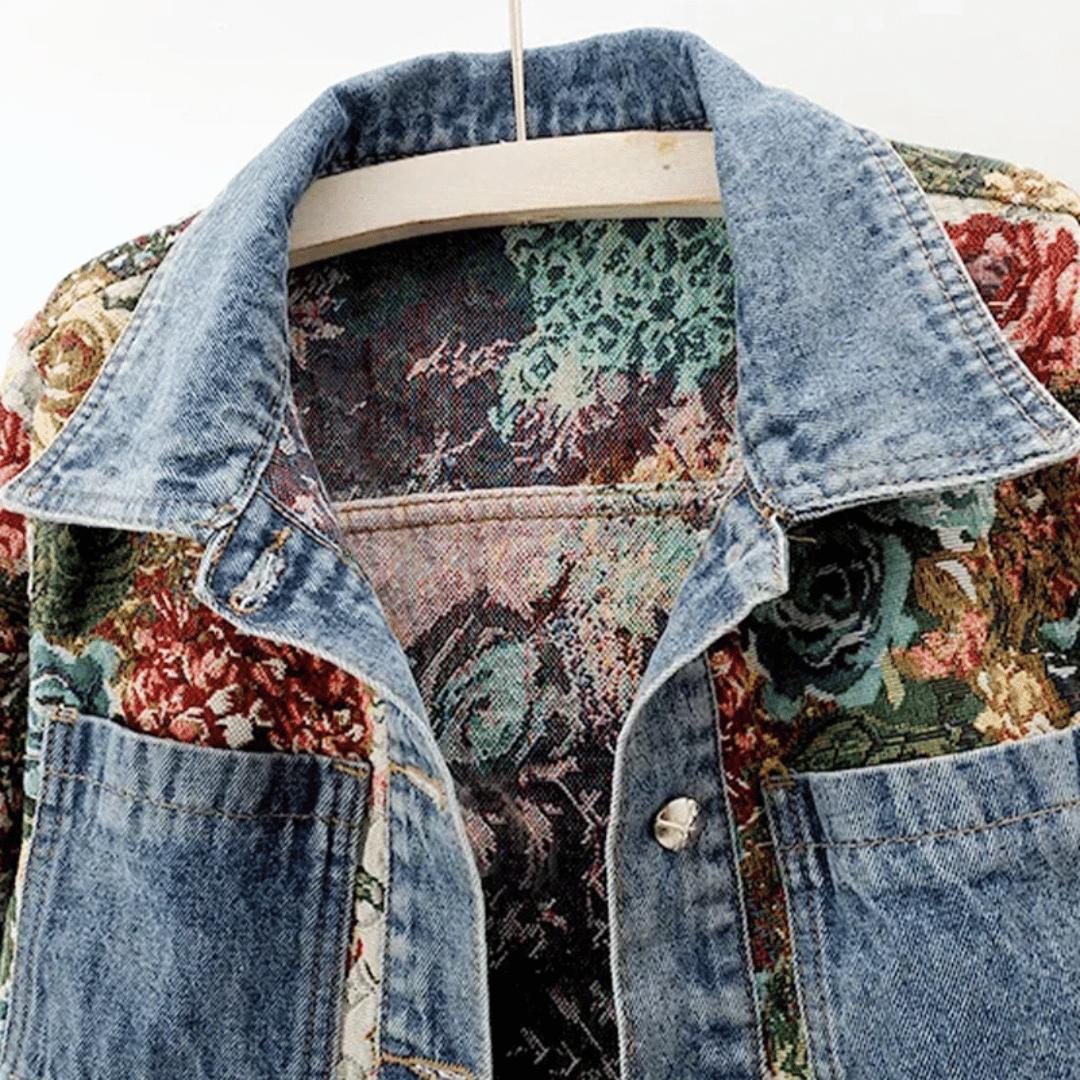 Morisot Denim-Blumenjacke