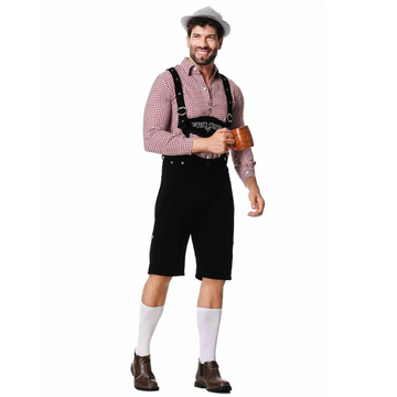 Devako Lederhosen Oktoberfest Kostüm für Herren – Dreiteiliges Set
