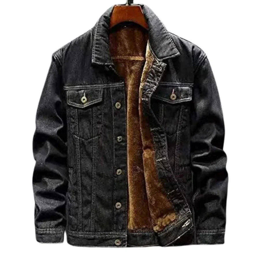 Jeansjacke mit dickem Wollfutter - Erico
