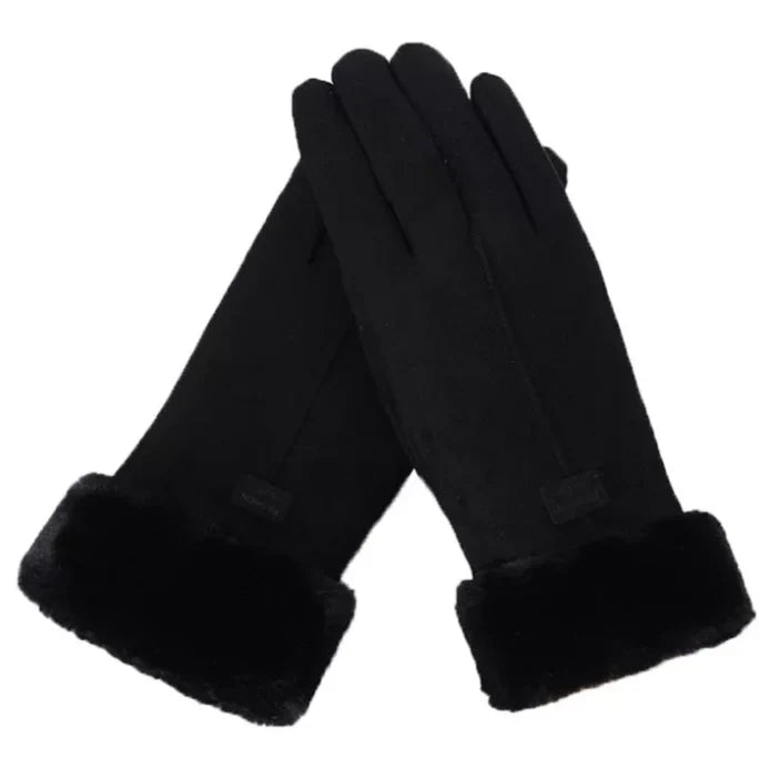 Warme Wildleder-Damenhandschuhe - VelvTouch