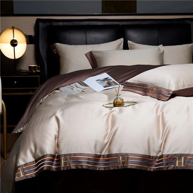 Luxus-Satin-Bettwäsche 4-teiliges Set - OpulenceSleep
