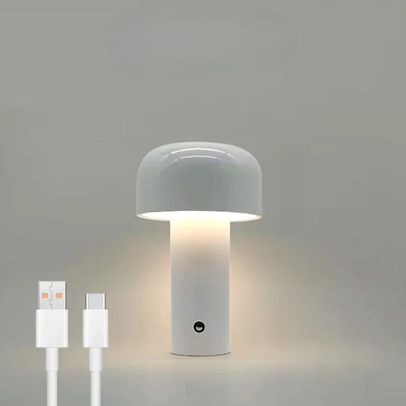 Wiederaufladbare Pilz LED Tischlampe