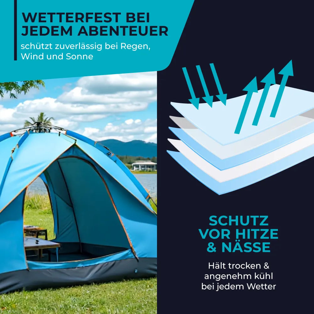3 Sekunden-Zelt | für das perfekte Outdoor Erlebnis