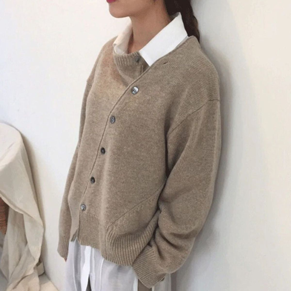PureSoft – Kasjmirsweater med legende knaplukning