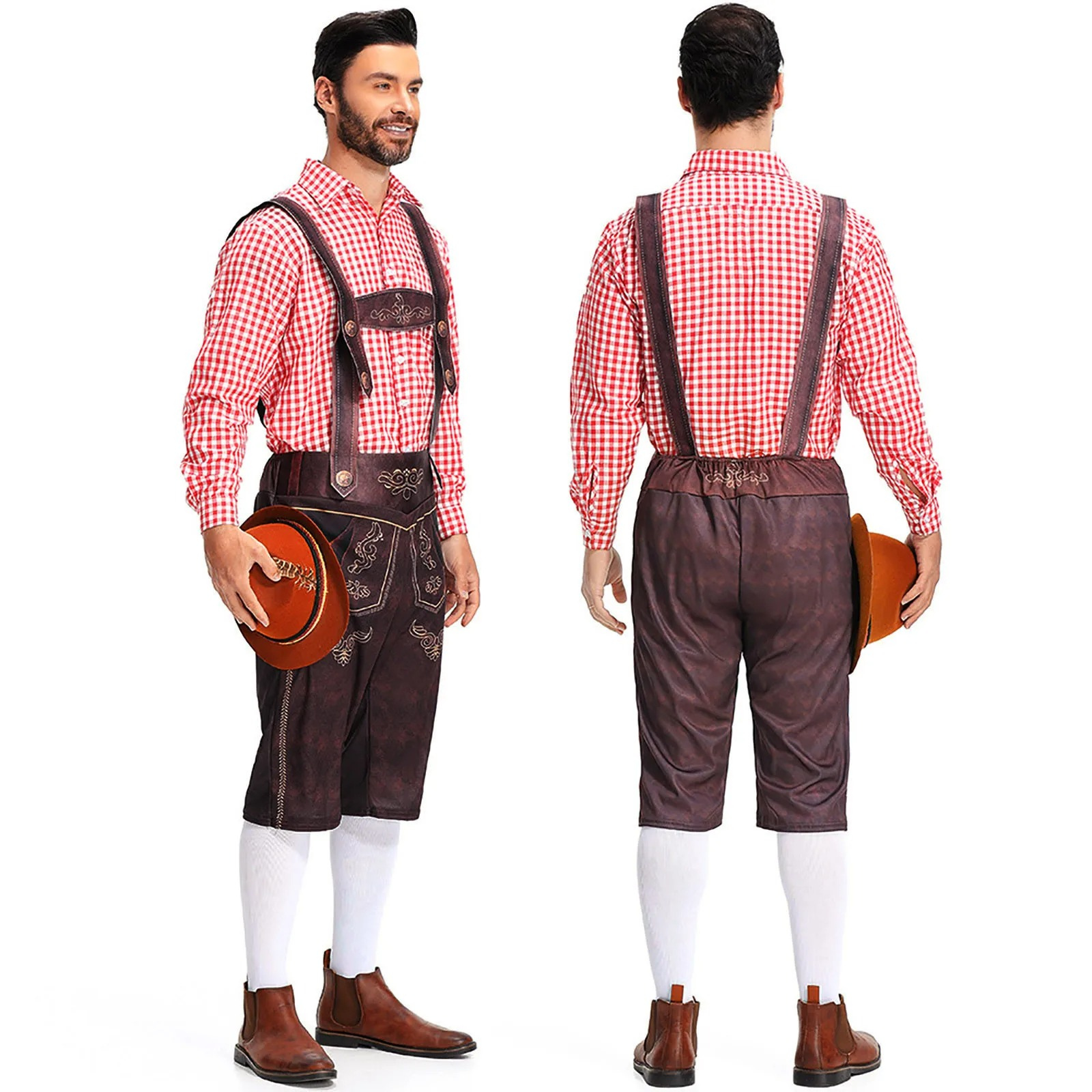 AlpenHo – Traditionelle Kinderlederhose mit Hemd & Stickerei