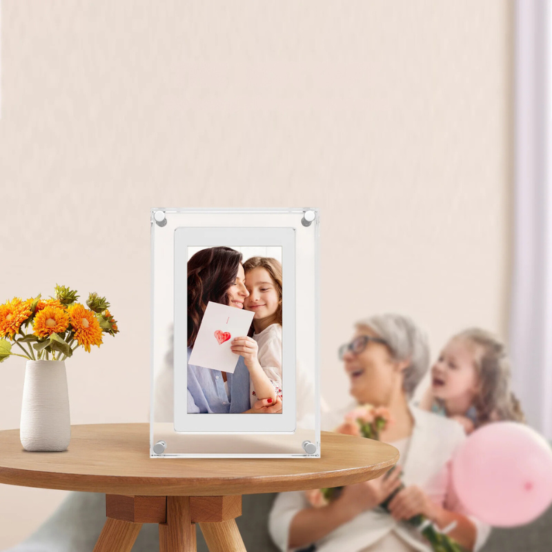 PhotoMemories - 5 Zoll Digitaler Bilderrahmen mit IPS-Bildschirm