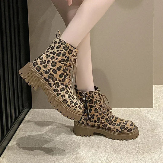 Charlene - Leopardenstiefel