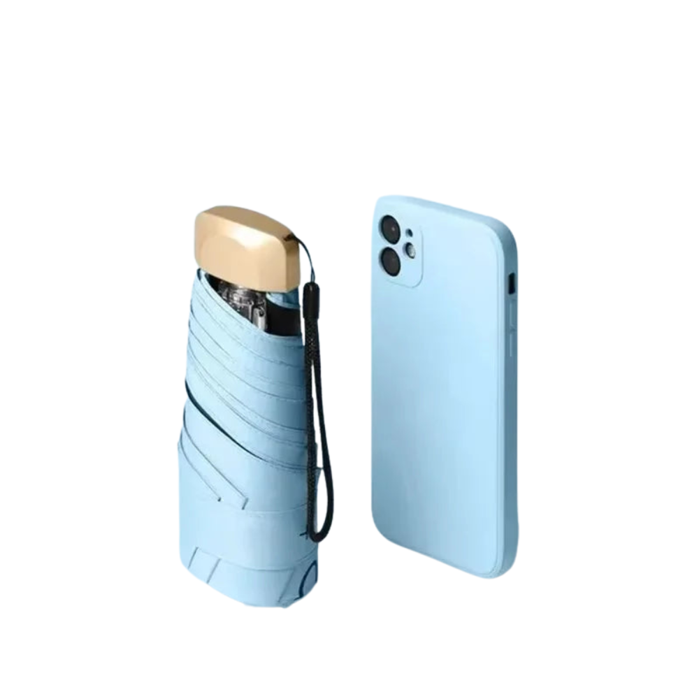 PocketShield – Mini paraply med UV-beskyttelse, let og vindbestandig