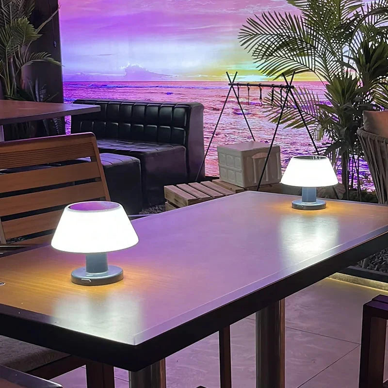 EcoGlow Solar-Tischlampe - Kabellose, wiederaufladbare Umgebungsbeleuchtung für innen und außen