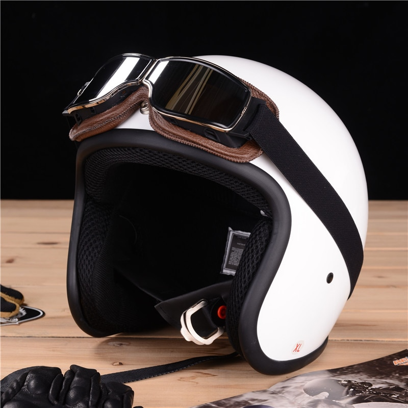 Vintage Leder Motorradbrille – RiderEdge