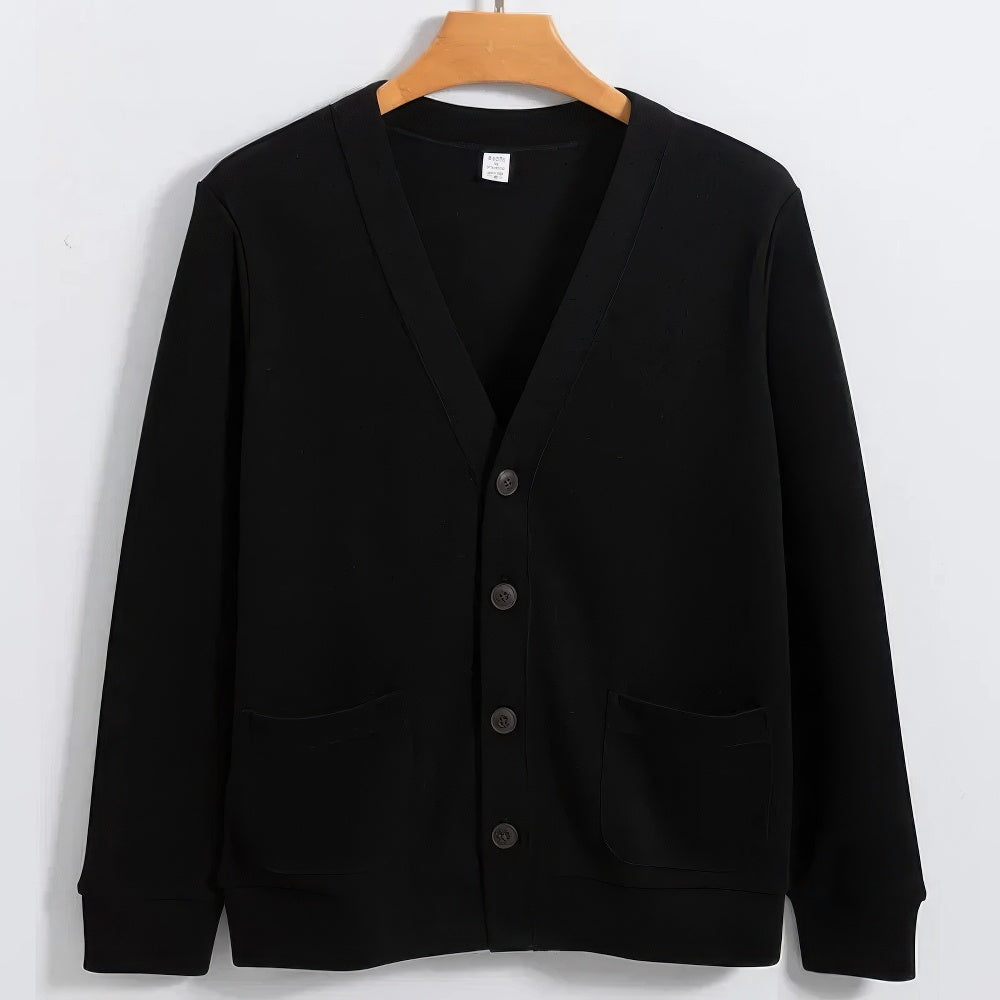 Pull-over de loisirs uni pour hommes – Confortable et intemporel