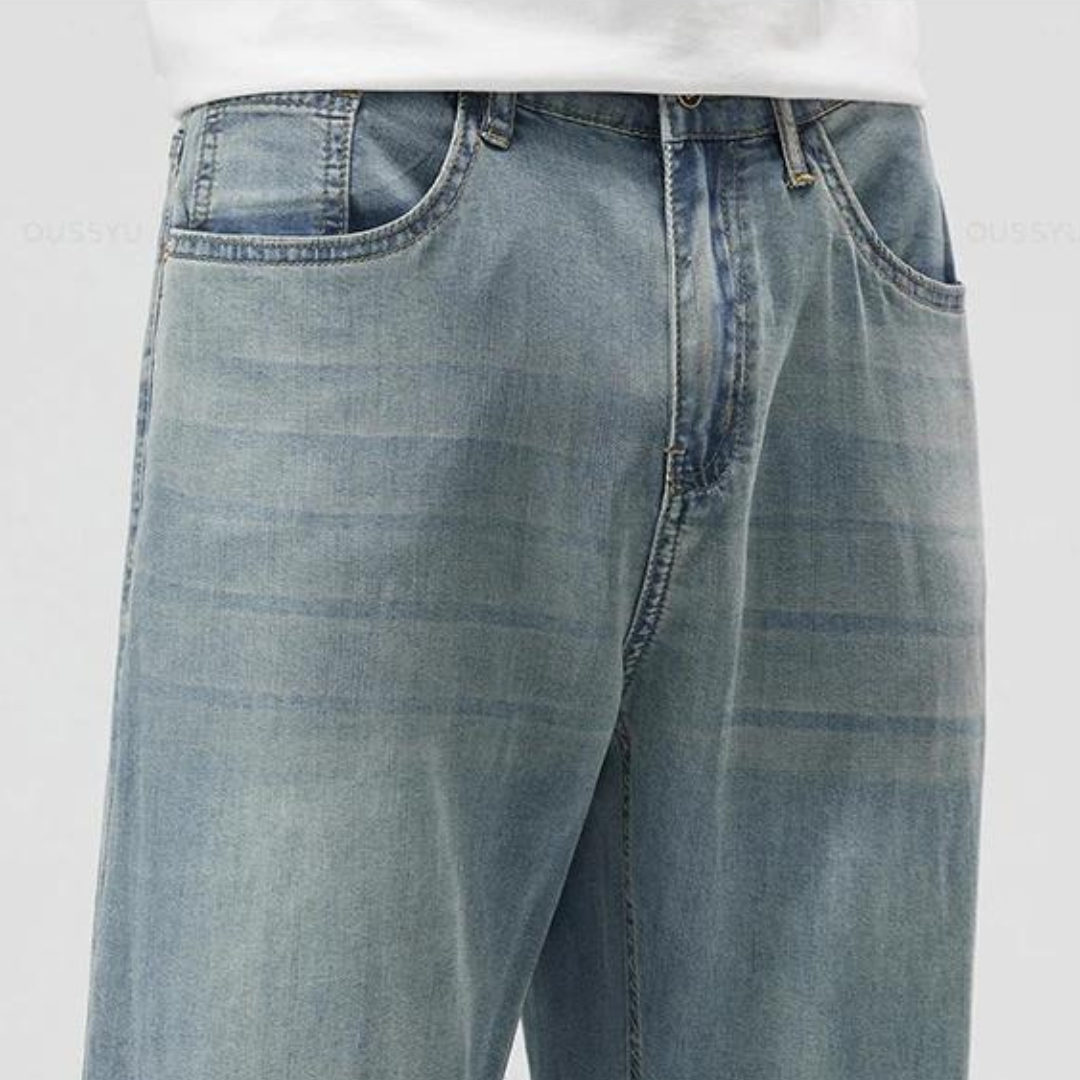 Sommerbukser med lige ben - Let og åndbar - Relaxed Fit