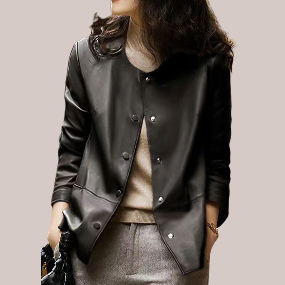 Eleganter Blazer aus Kunstleder - Christa