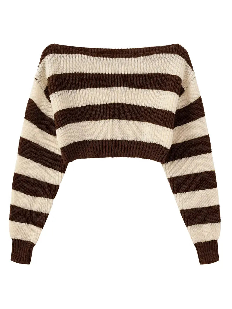 Willen - Pull en jersey court à col rond inspiré Y2K – Tendance & Confortable