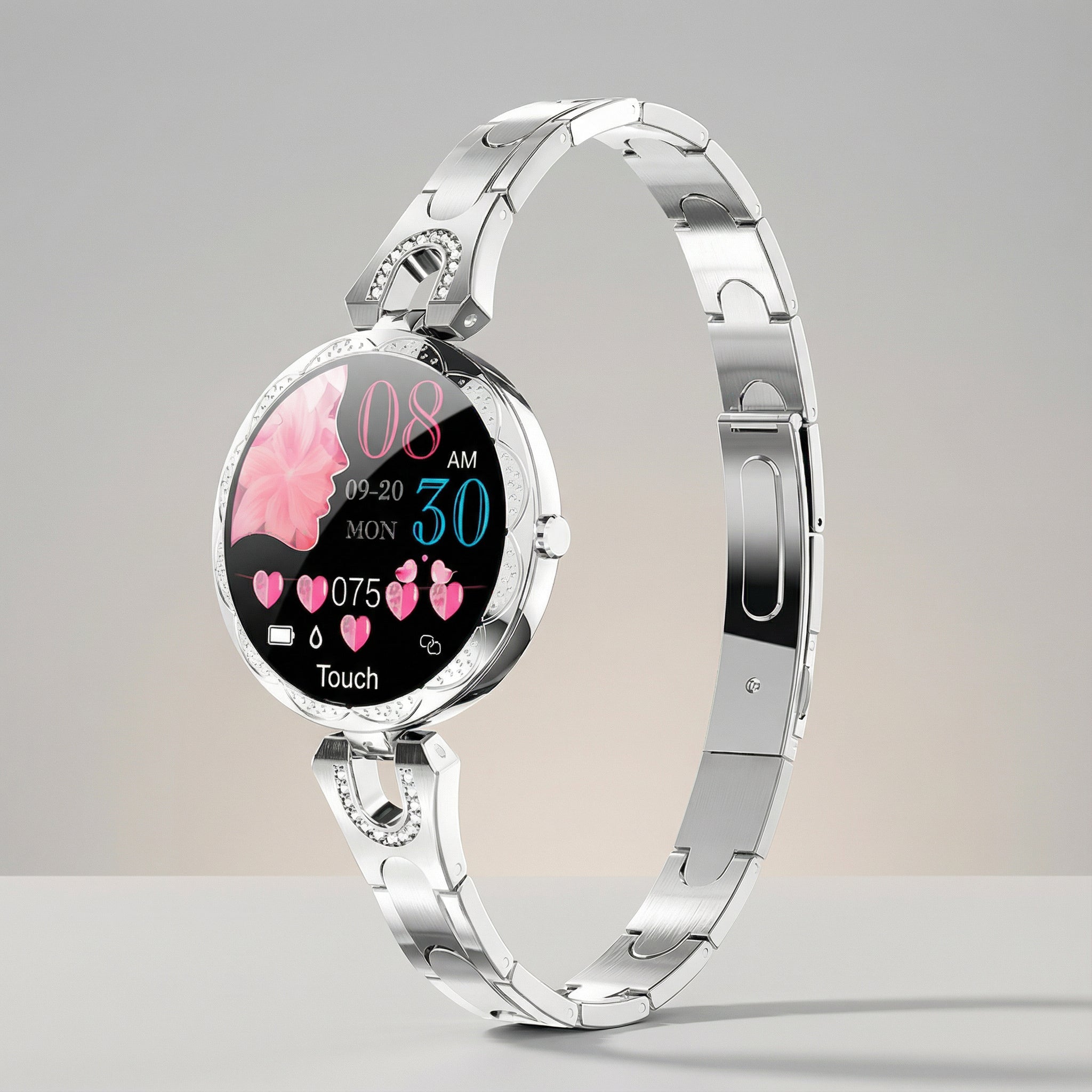 AquaFit Damen Smartwatch wasserdicht – Touchscreen, Aktivitätsfunktionen & IP67
