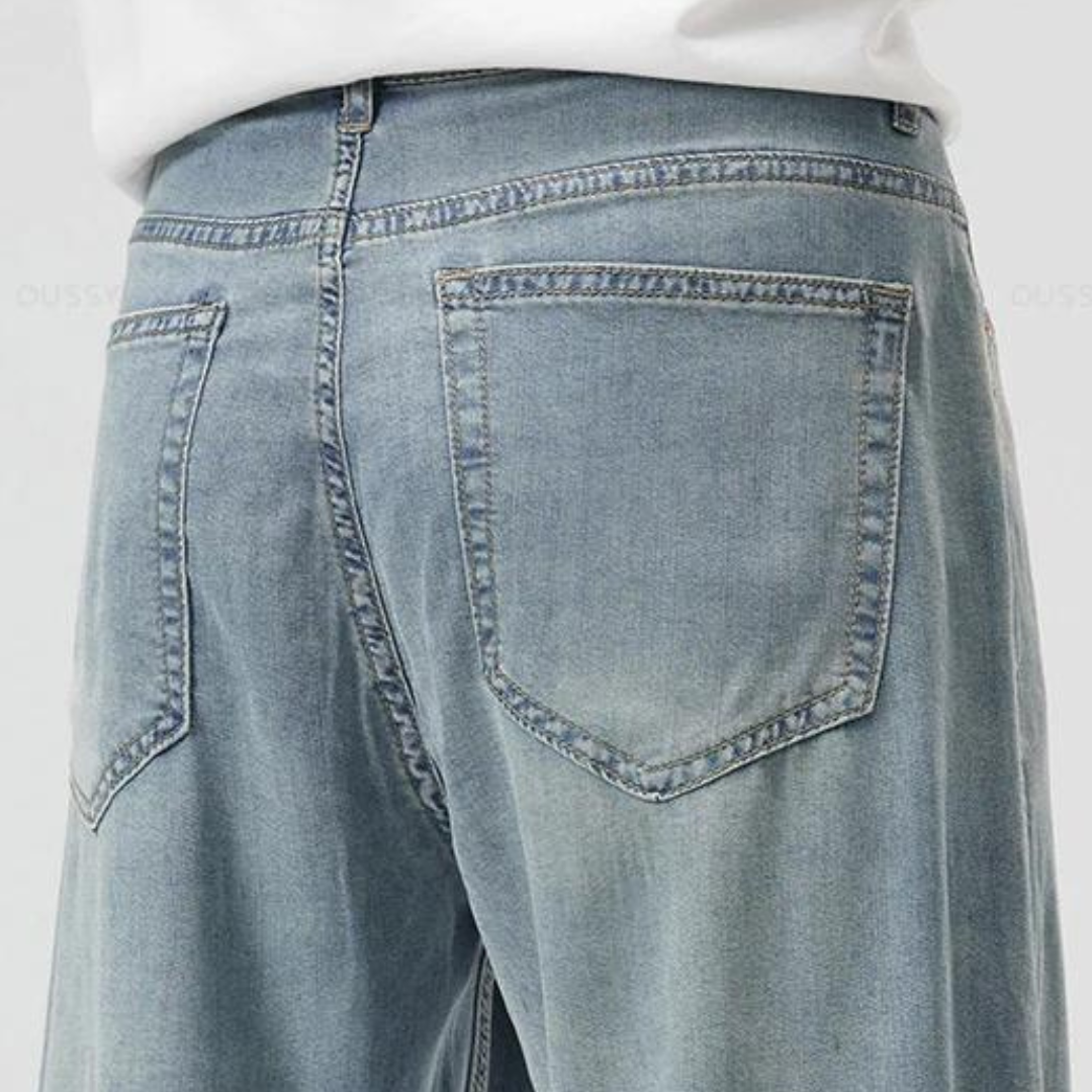 Sommerbukser med lige ben - Let og åndbar - Relaxed Fit