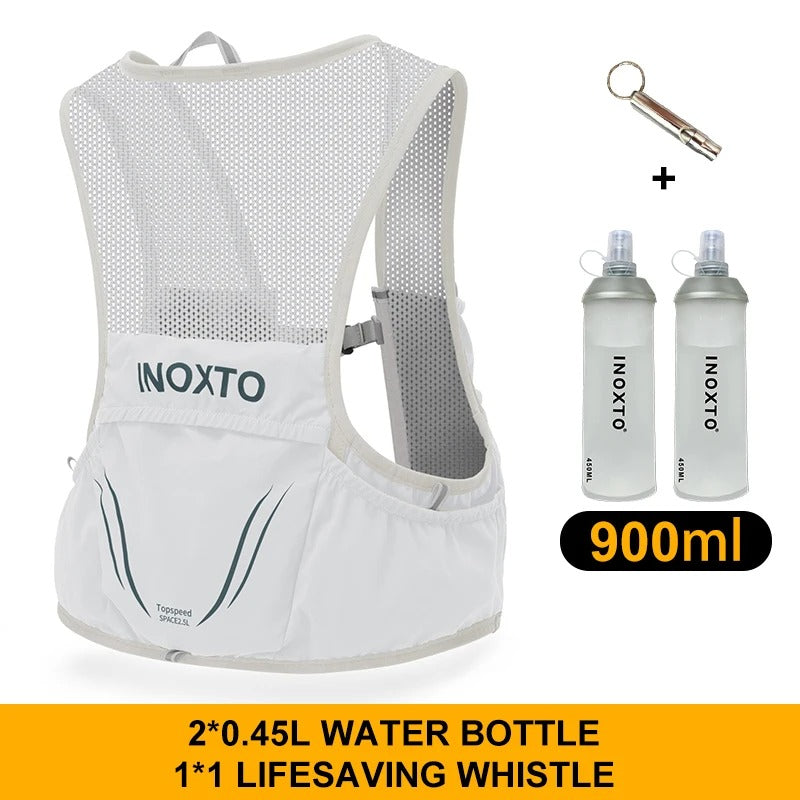 OutdoorHaven Trailrunvest - Inklusive 2 Soft Flasks, Tränkeweste für Trailrunner