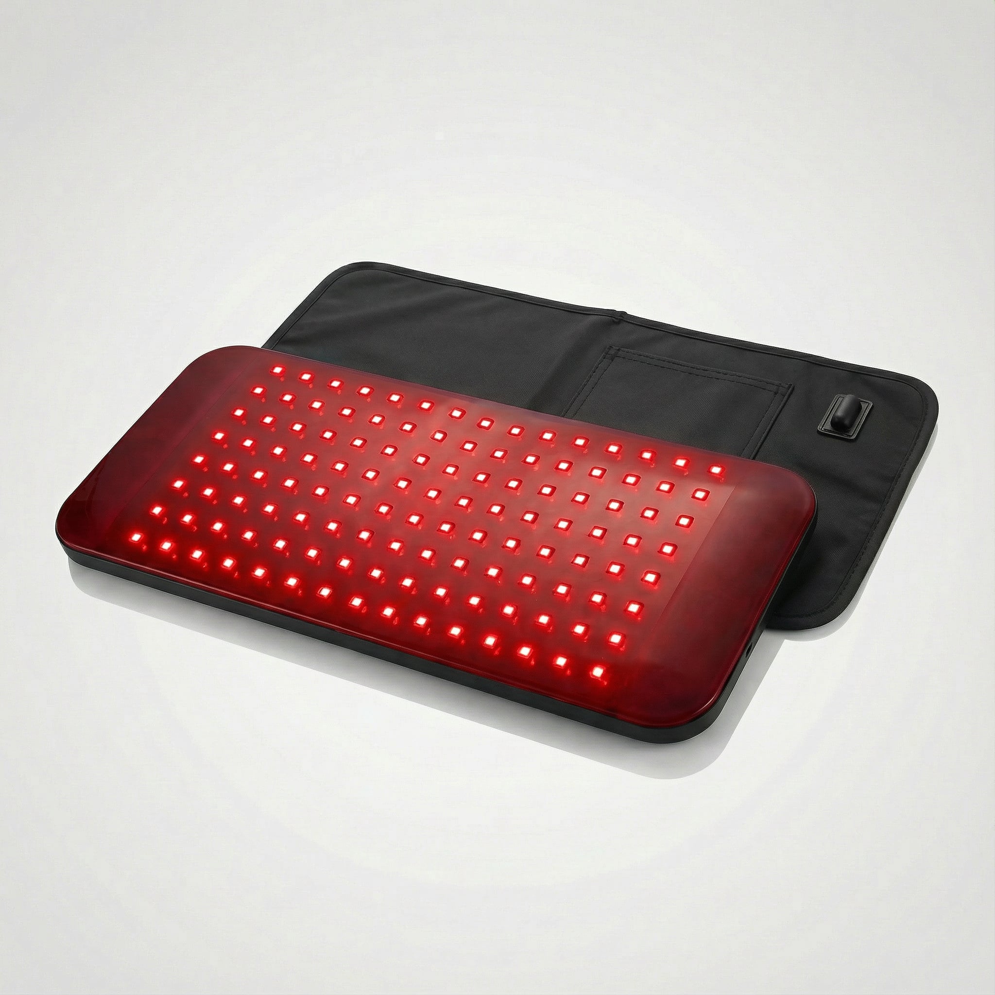 Panneau lumineux LED – Panneau portable à lumière rouge avec minuterie et bande de fixation