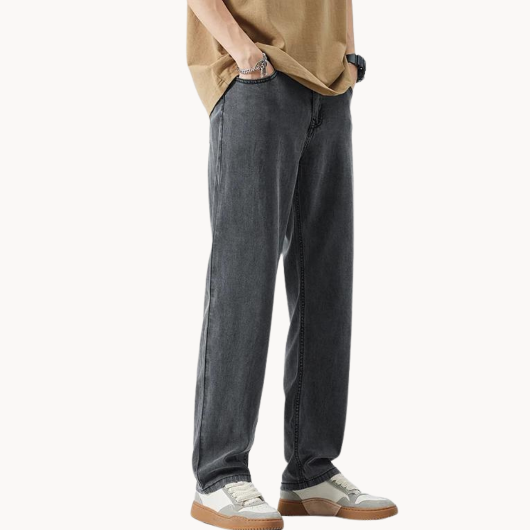Sommerbukser med lige ben - Let og åndbar - Relaxed Fit