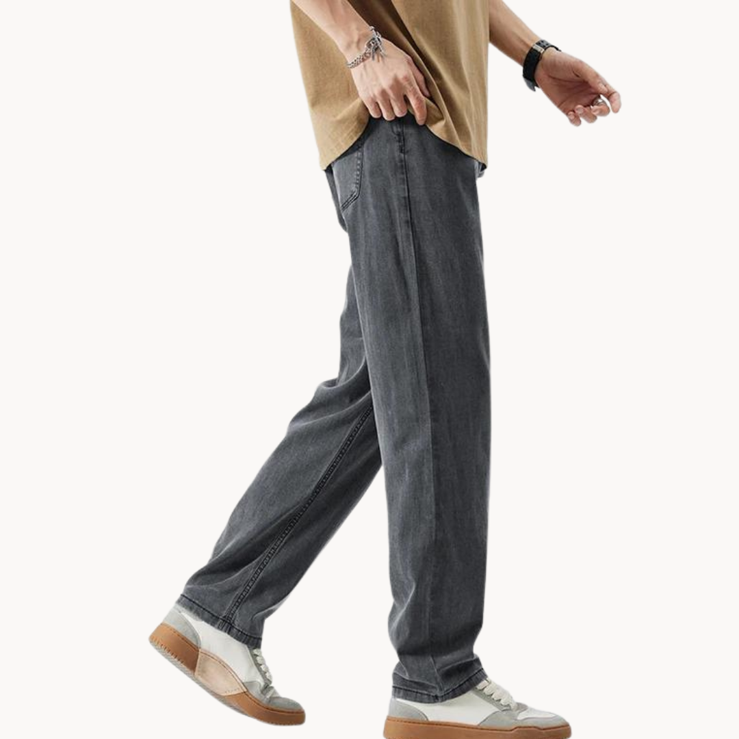 Sommerbukser med lige ben - Let og åndbar - Relaxed Fit