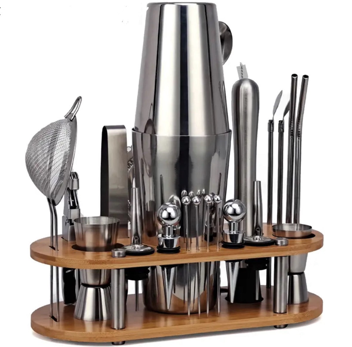 Devako Professionele Bartender Set - 23-delig, Fassungsvermögen 350ml-750ml, Komplette Cocktailtools