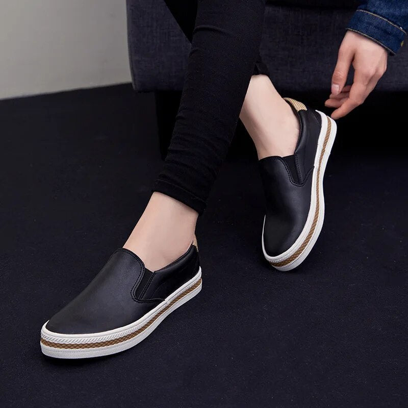 Aileen - Anspruchsvolle und Opulente Loafers aus Leder
