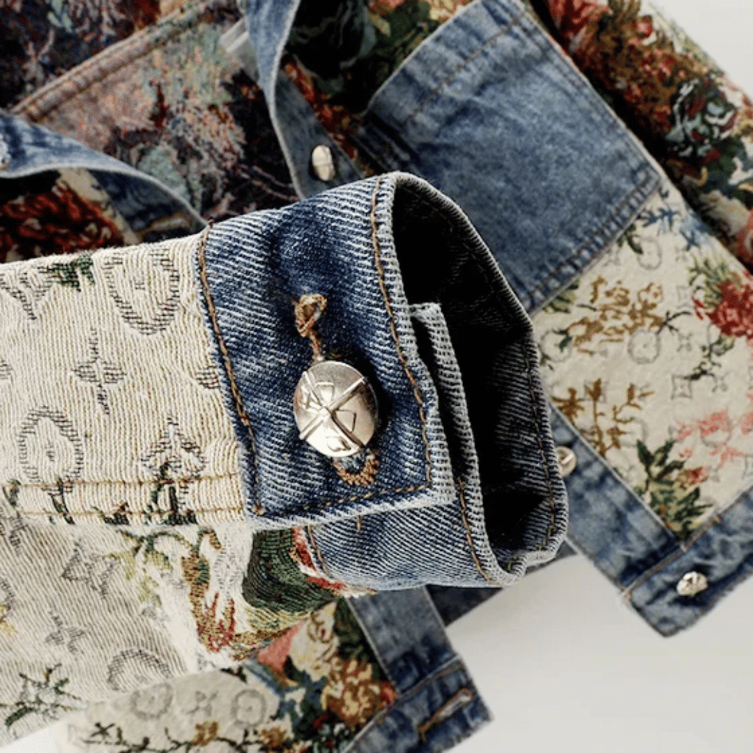 Morisot Denim-Blumenjacke