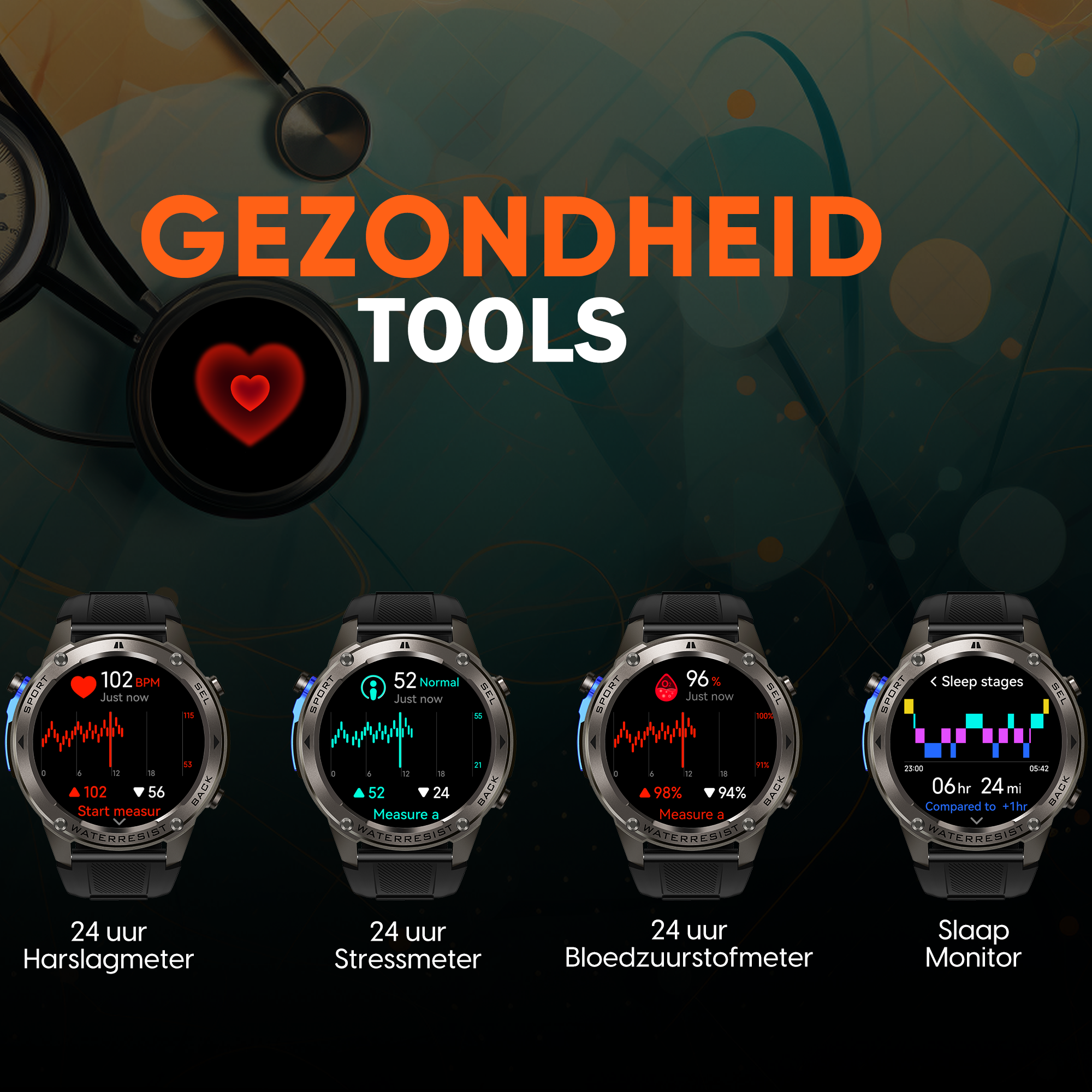 Synyq Ultra GPS Pro Smartwatch Herren – 1,43" AMOLED & GPS-Funktion