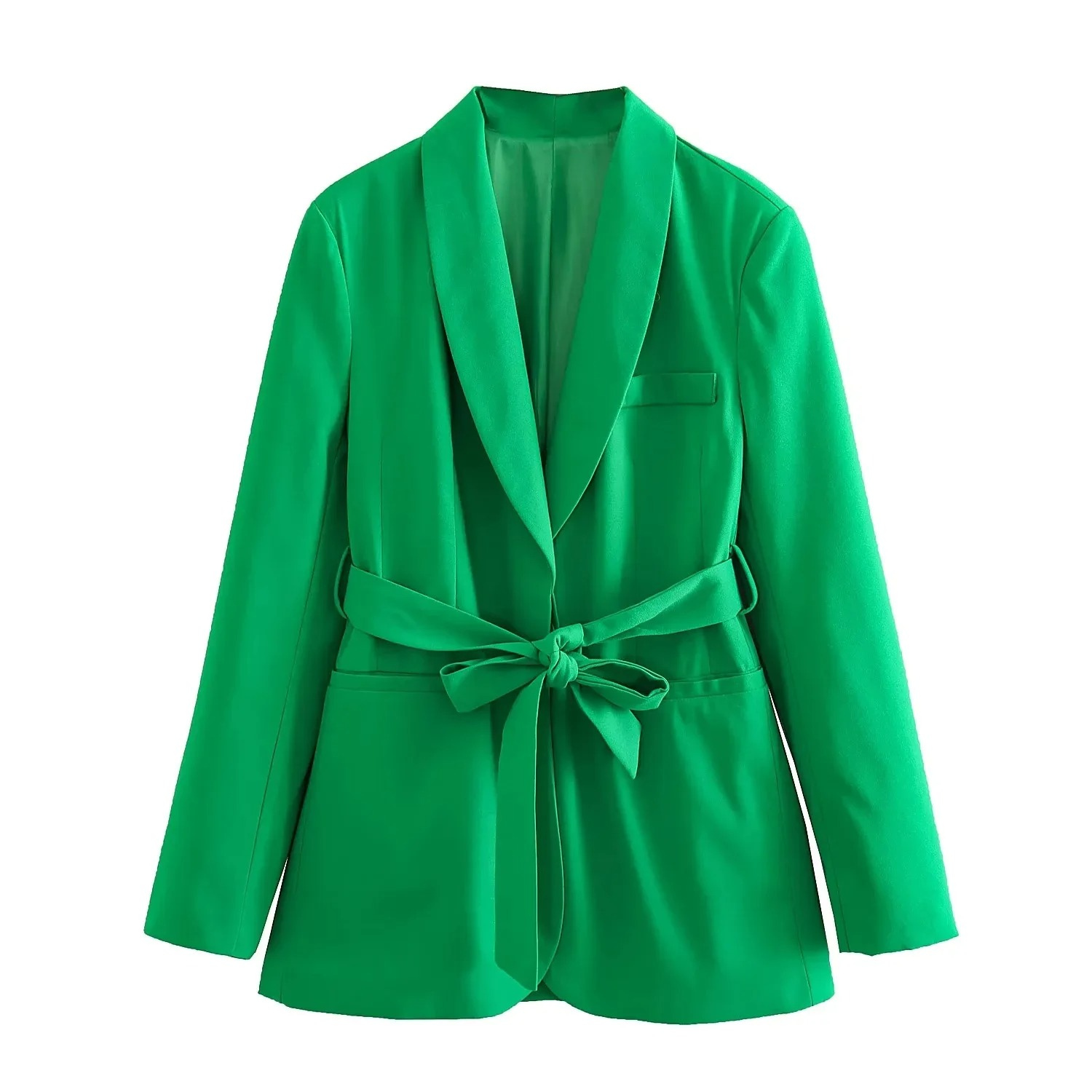 Mehrfarbiges Blazer- und Hosenset im Homewear-Stil - Bianca