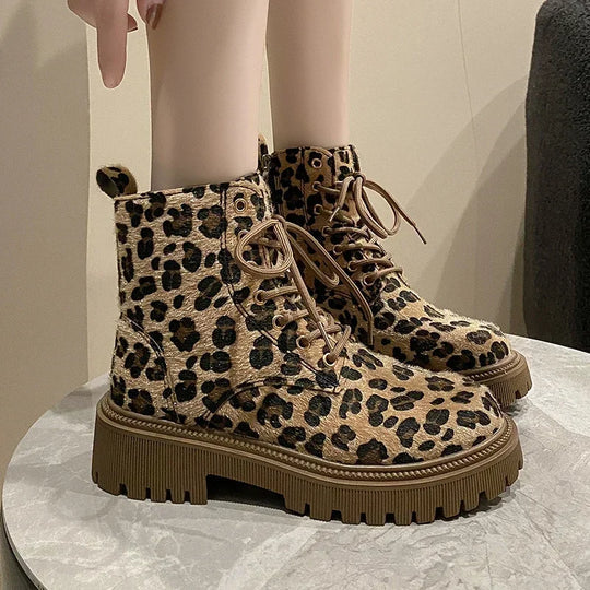 Charlene - Leopardenstiefel