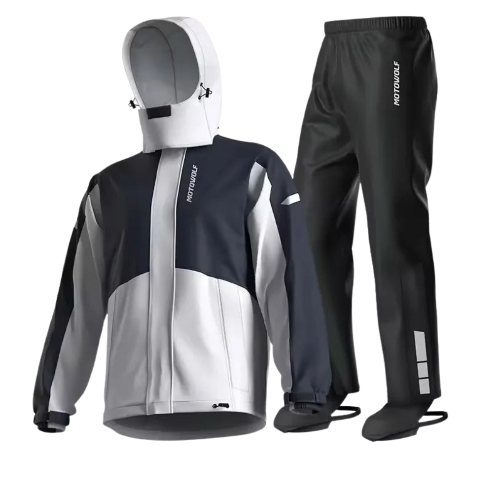 Imperméable pour motards – Étanche, Respirant, Ensemble avec veste et pantalon