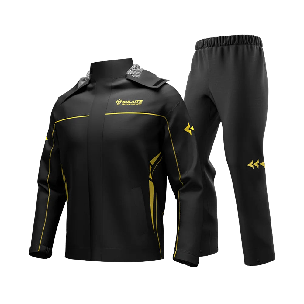 Combinaison de pluie pour moto pour hommes et femmes, 100% étanche, légère et respirante