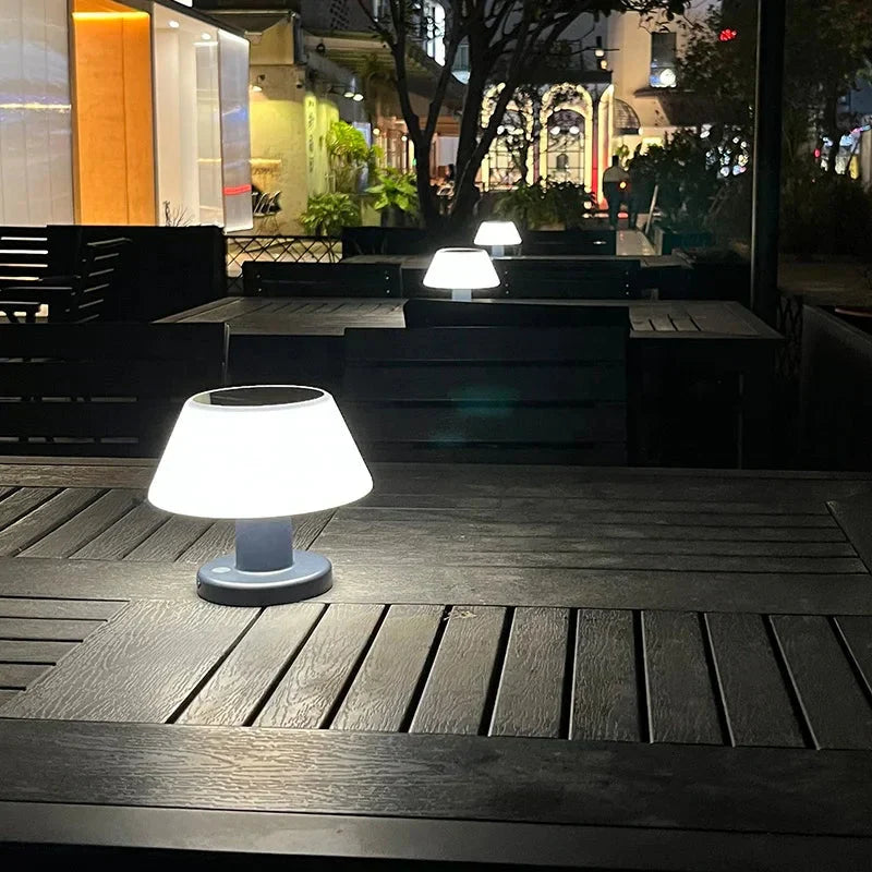 EcoGlow Solar-Tischlampe - Kabellose, wiederaufladbare Umgebungsbeleuchtung für innen und außen