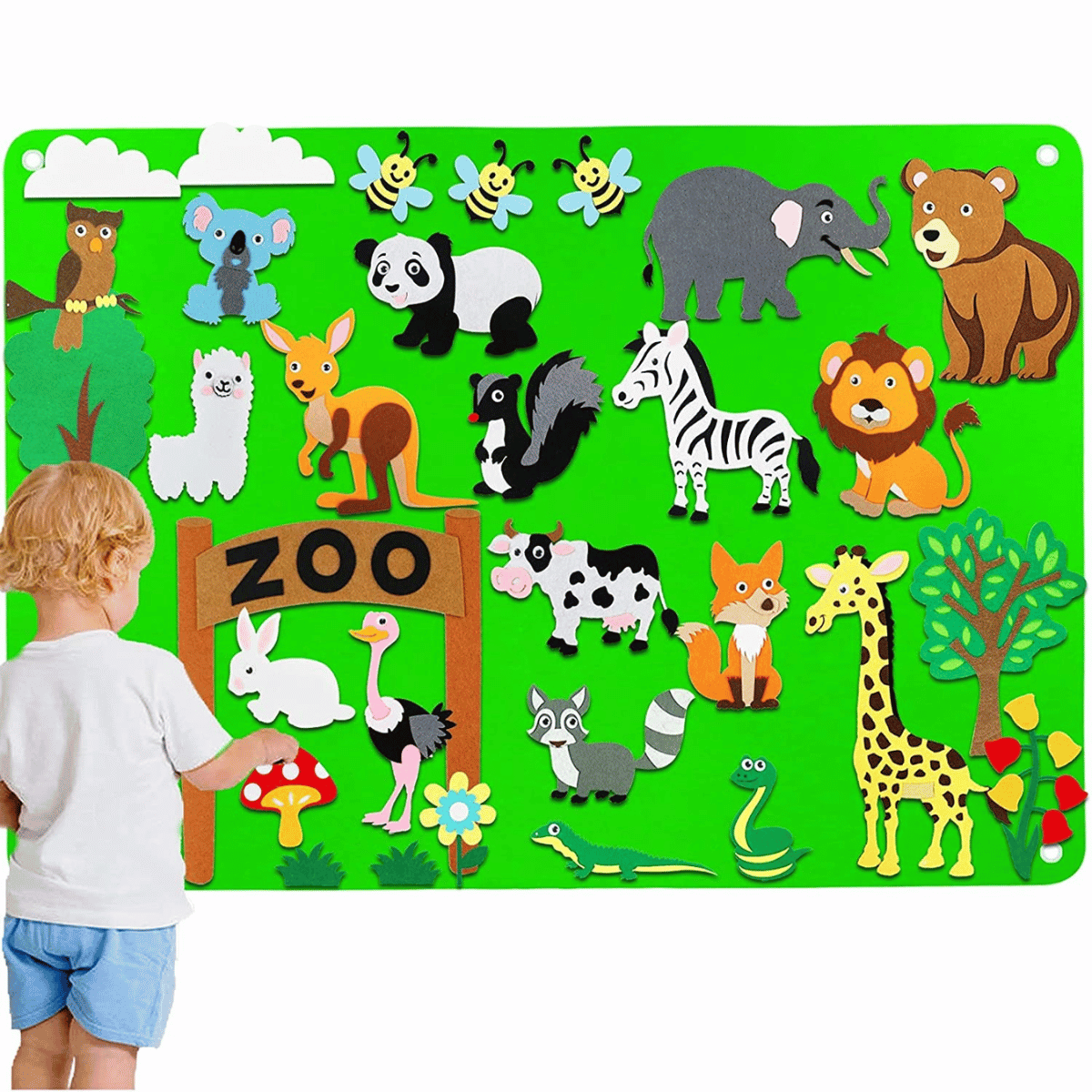 Spielbrett für Kleinkinder aus Filz - FeltAvventure