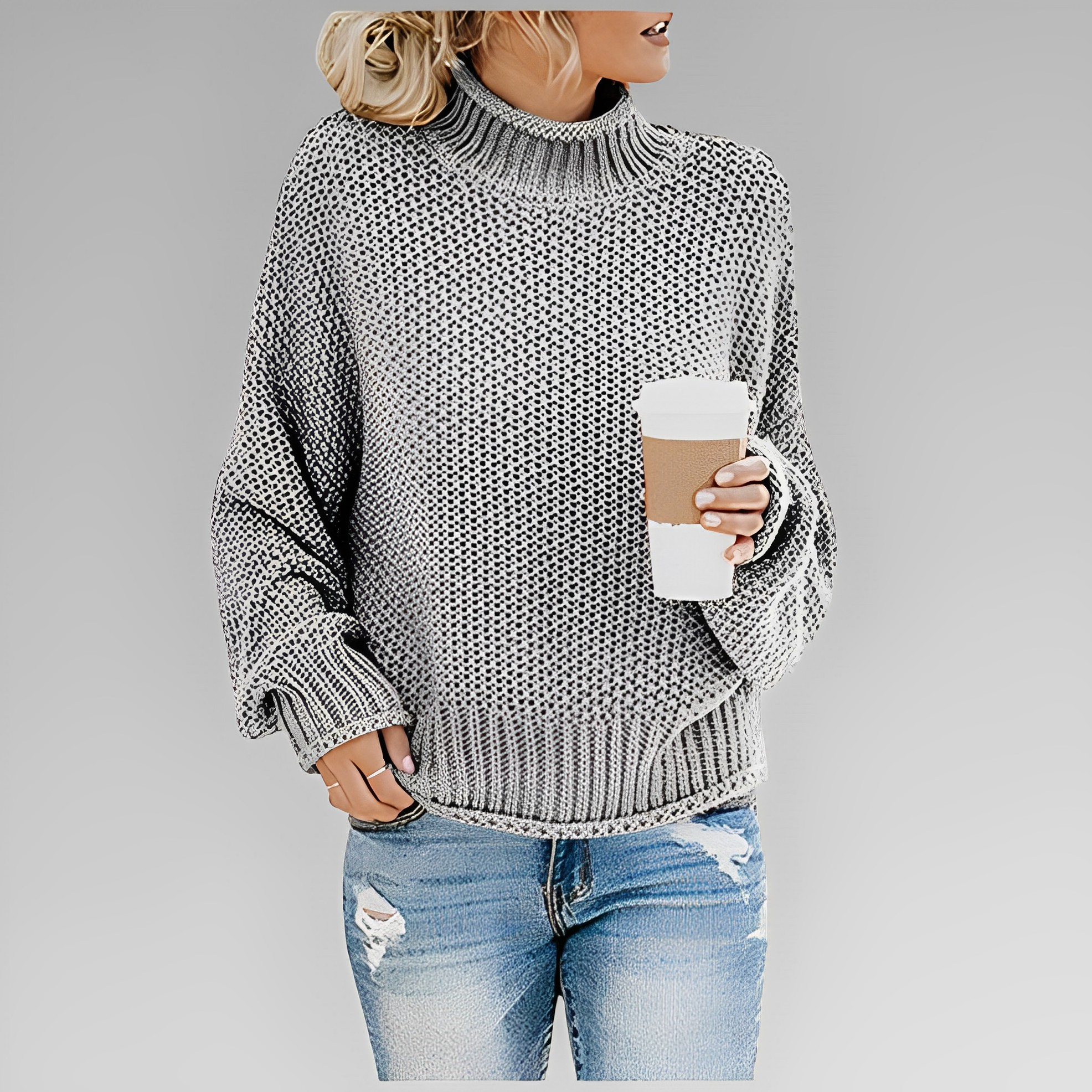 Devako Mira dame-rullekravepullover