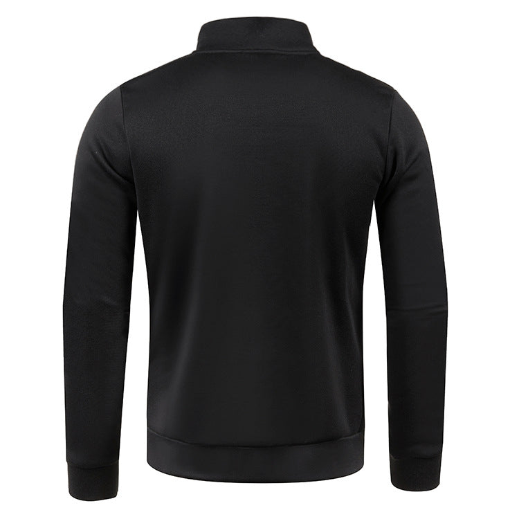 Maglione da uomo in maglia calda con collo a polo