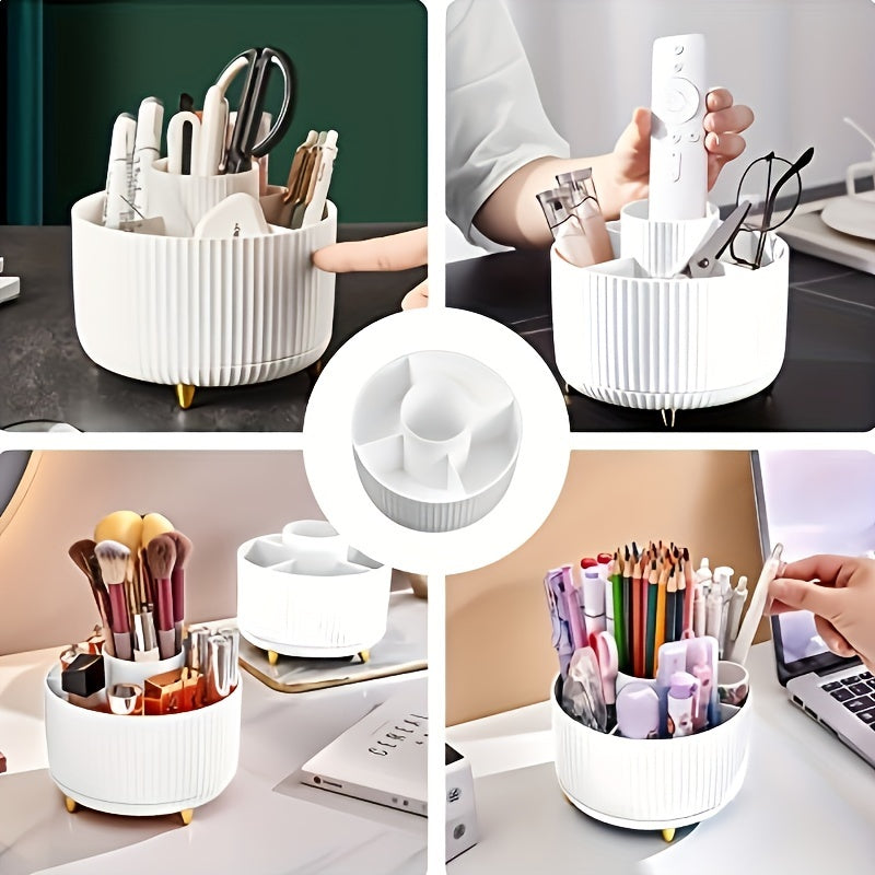 360° drejelig organizer - kompakt og stilfuld til kosmetik