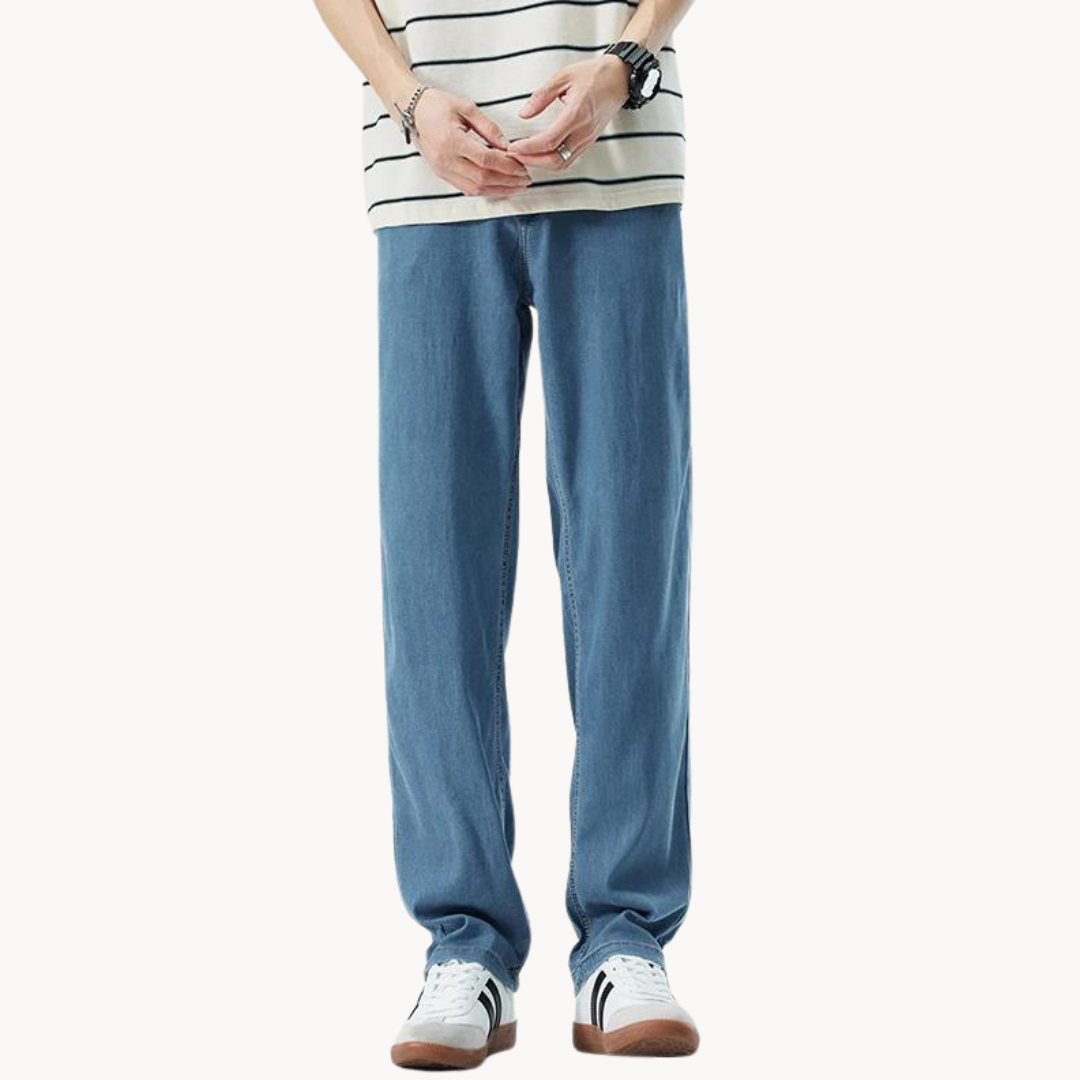 Sommerbukser med lige ben - Let og åndbar - Relaxed Fit