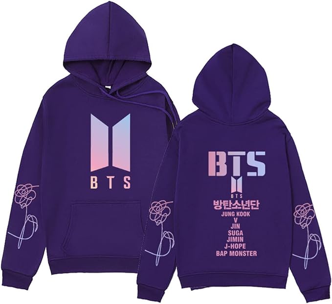 Devako BTS Sweatshirt mit Kapuze Casual Hoodie Cosplay Jas Top