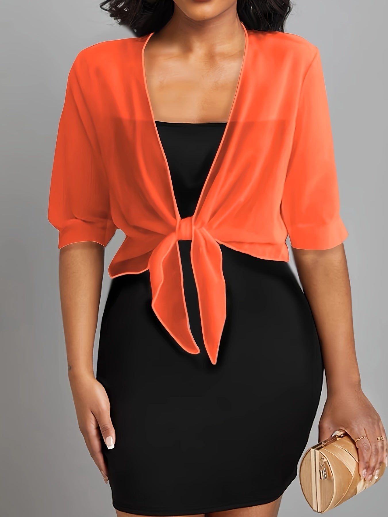 Weiße Bluse mit offener Front - Hilma