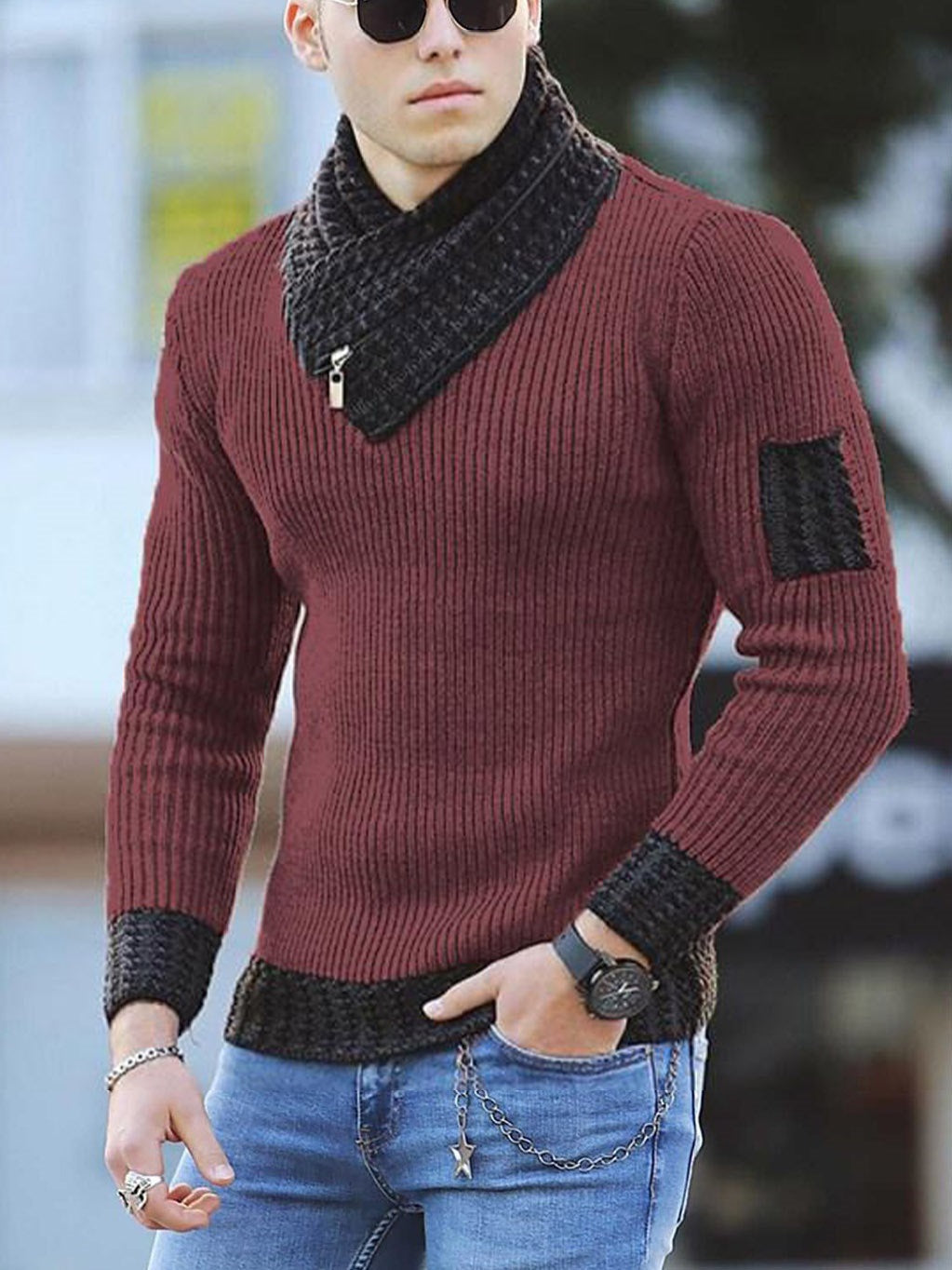 Joris Herren maglione con collo scialle – elegante, morbido e moderno