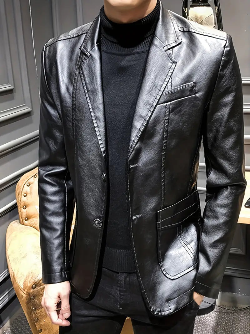 Stylish leather jacket for men - Wick