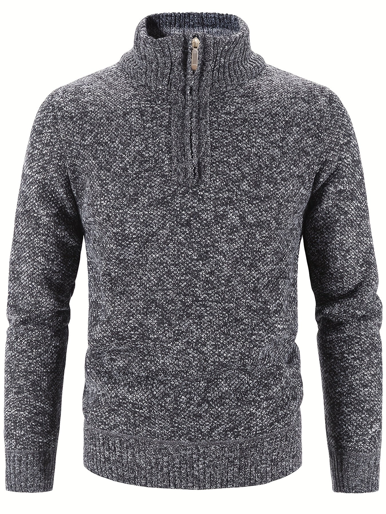 Thermo Zipper Maglione da uomo – Stile caldo con mezza cerniera